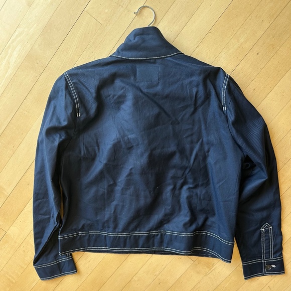 Banana Republic Navy Twill Crop Jacket, L,  GP1514 - Picture 6 of 6